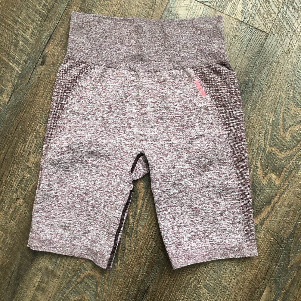 Gymshark Flex Cycling Shorts- Berry Marl/R…